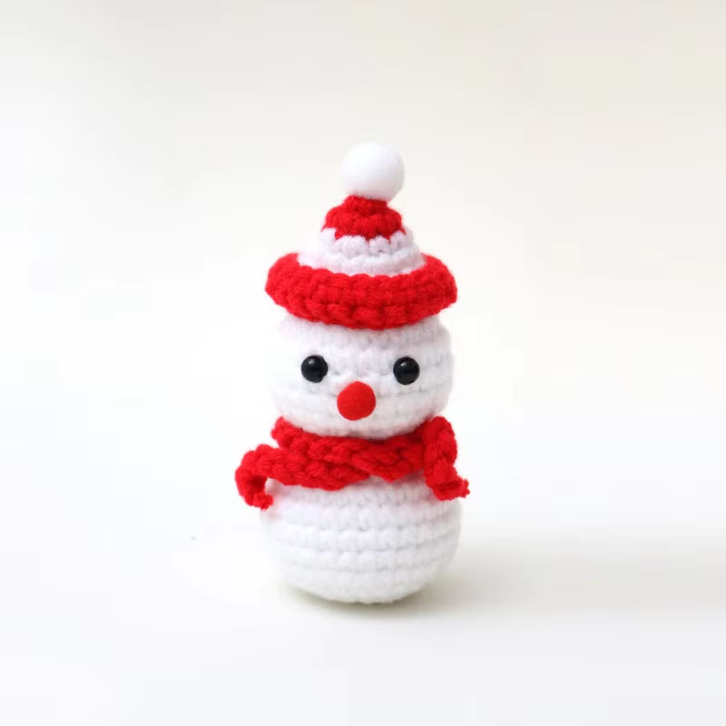 Crocheted Christmas Snowman Doll Gift - Image 2