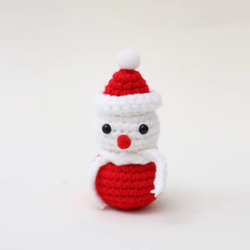 Crocheted Christmas Snowman Doll Gift - Image 3