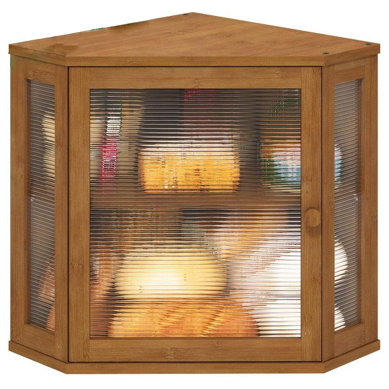 2 Layer Countertop Bamboo Bread Box - Image 3