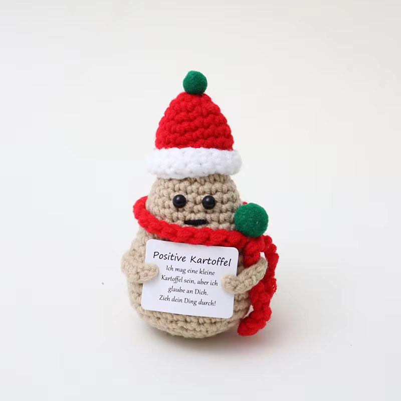 Crocheted Christmas Snowman Doll Gift - Image 6