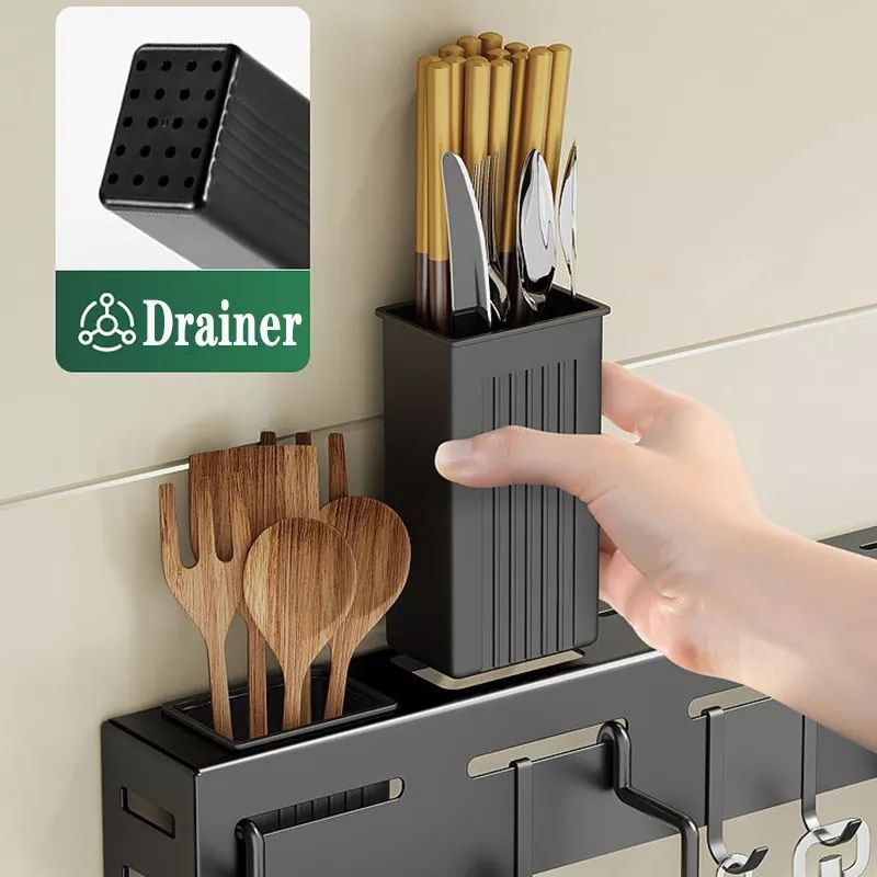 Wall Mounted Kitchen Knife Rack Organizer - Image 2