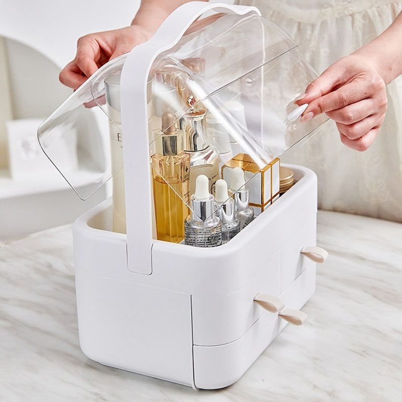 Cosmetic Storage Holder with Lid - Image 2