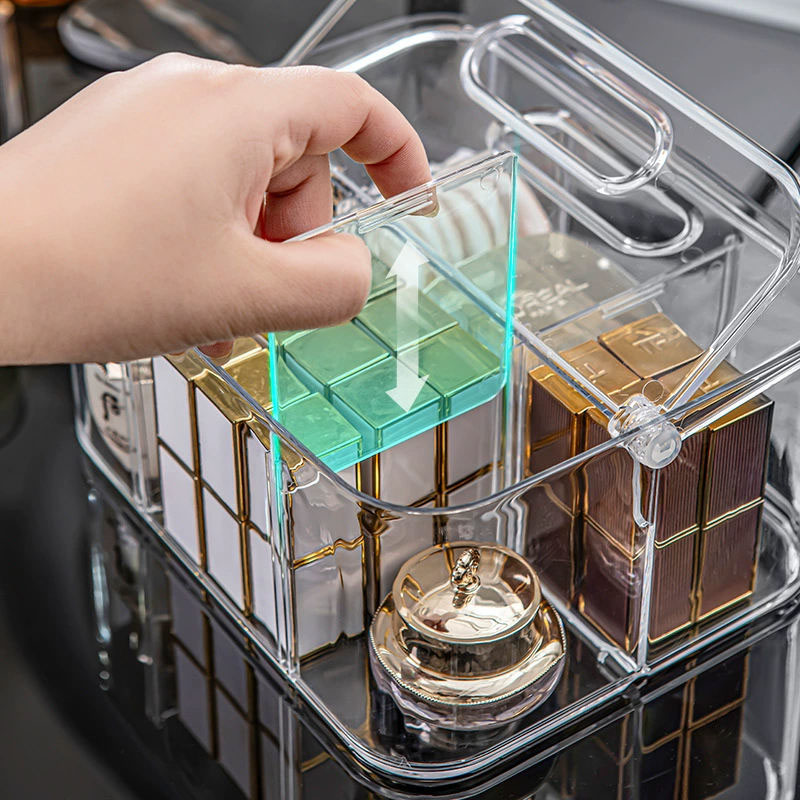 Adjustable Divided Caddy Bin with Handle - Image 2