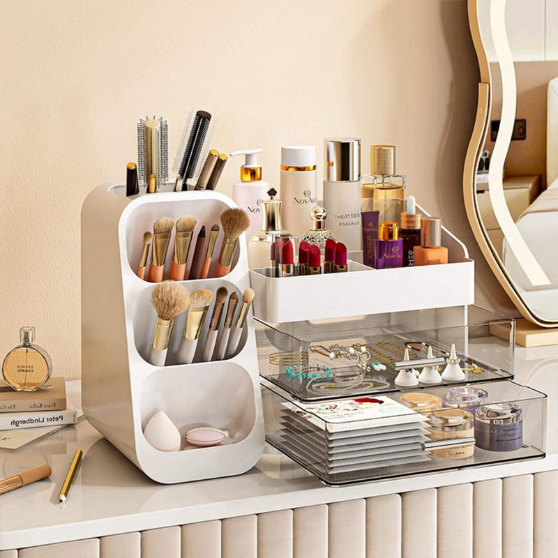 Cosmetic Display Case With Double Drawers - Image 2