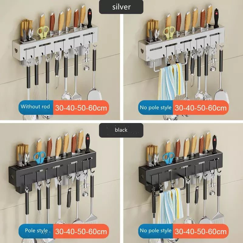 Wall Mounted Kitchen Knife Rack Organizer - Image 3