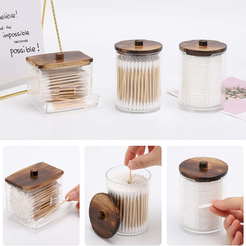 4 Pack Qtip Swab Pad Container Holder - Image 5