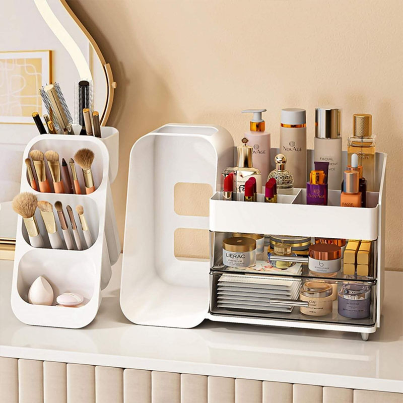 Cosmetic Display Case With Double Drawers - Image 4