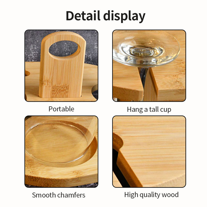 Countertop Wine Rack with Bottle Shaped Shelf - Image 4