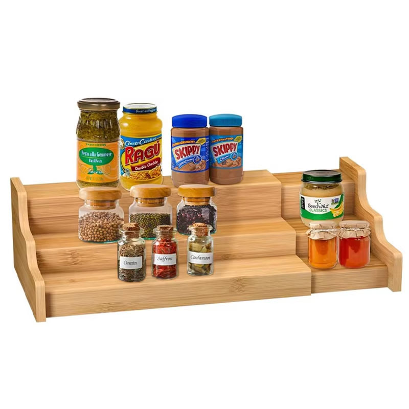 Bamboo Spice Rack and Organizer - Image 6