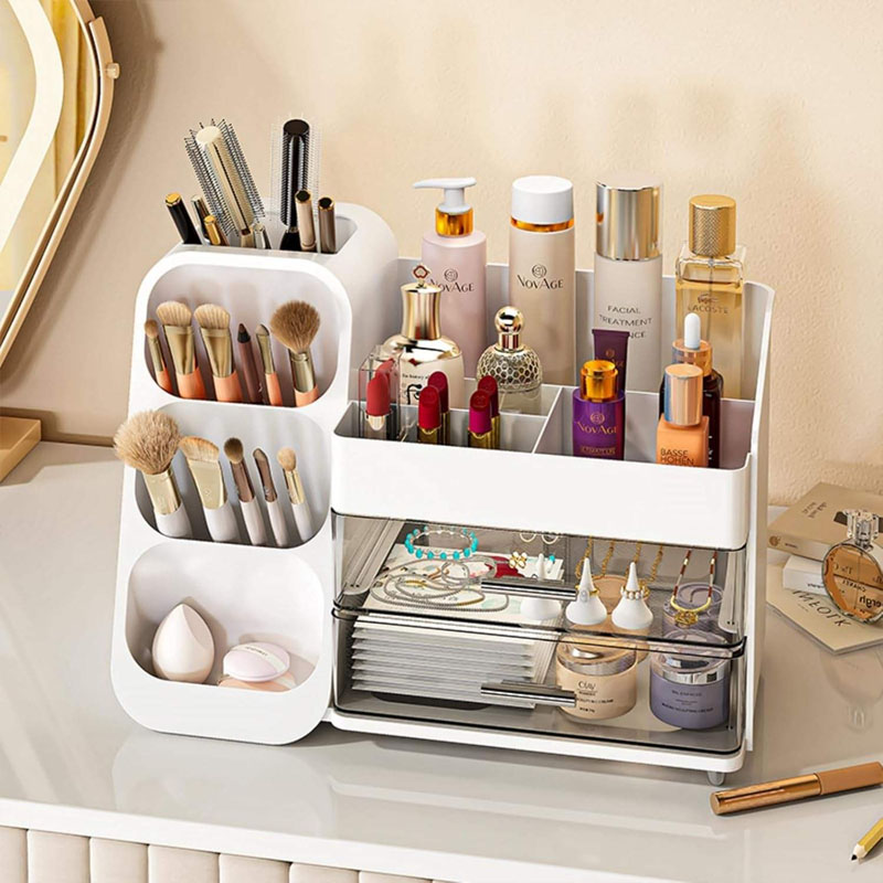 Cosmetic Display Case With Double Drawers - Image 3