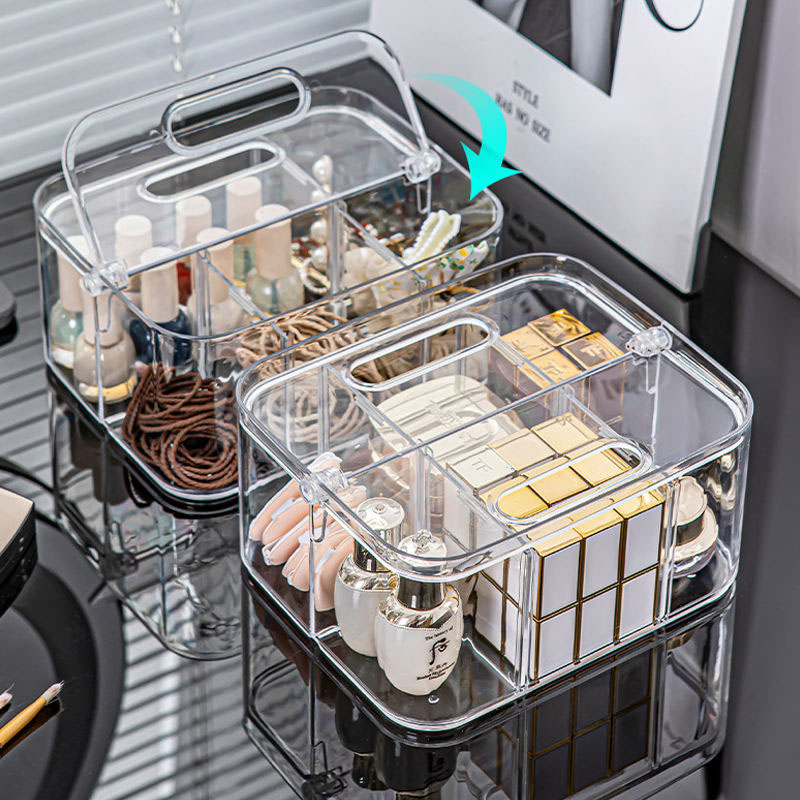 Adjustable Divided Caddy Bin with Handle - Image 3