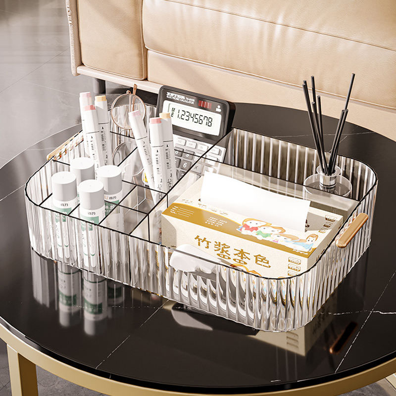 Clear Plastic Cosmetic Separate Storage Box - Image 3
