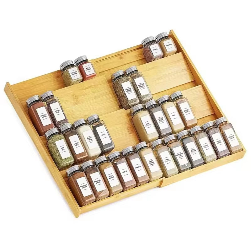 Bamboo Spice Rack and Organizer - Image 7